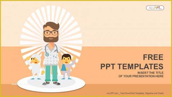 Free Powerpoint Templates Medical theme Of Doctor and Patients Powerpoint Templates