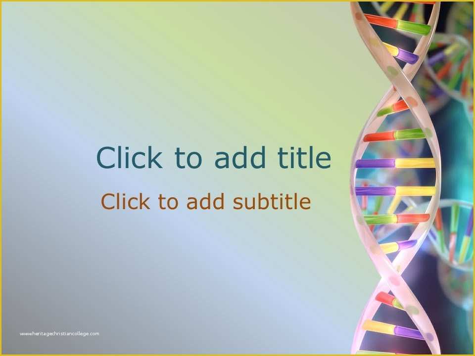 Free Powerpoint Templates Medical theme Of Genetics Powerpoint Template Free Download