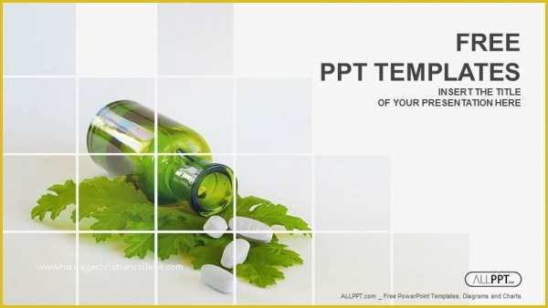 Free Powerpoint Templates Medical theme Of Medicine Herb and Herbal Pills Powerpoint Templates