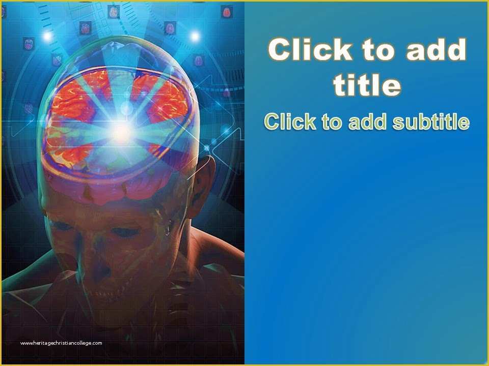 Free Powerpoint Templates Medical theme Of Neurology Powerpoint Background Free Download Free