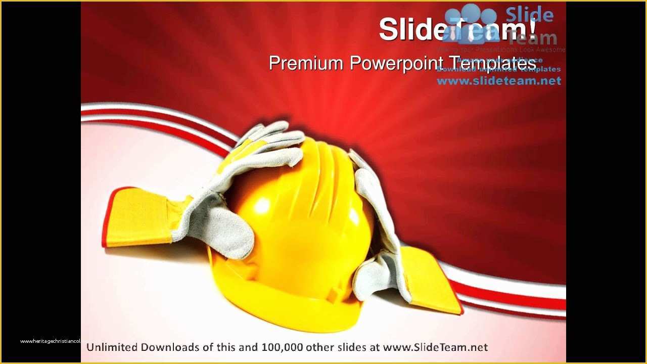 Free Powerpoint Templates Medical theme Of Safety Construction Powerpoint Templates themes and