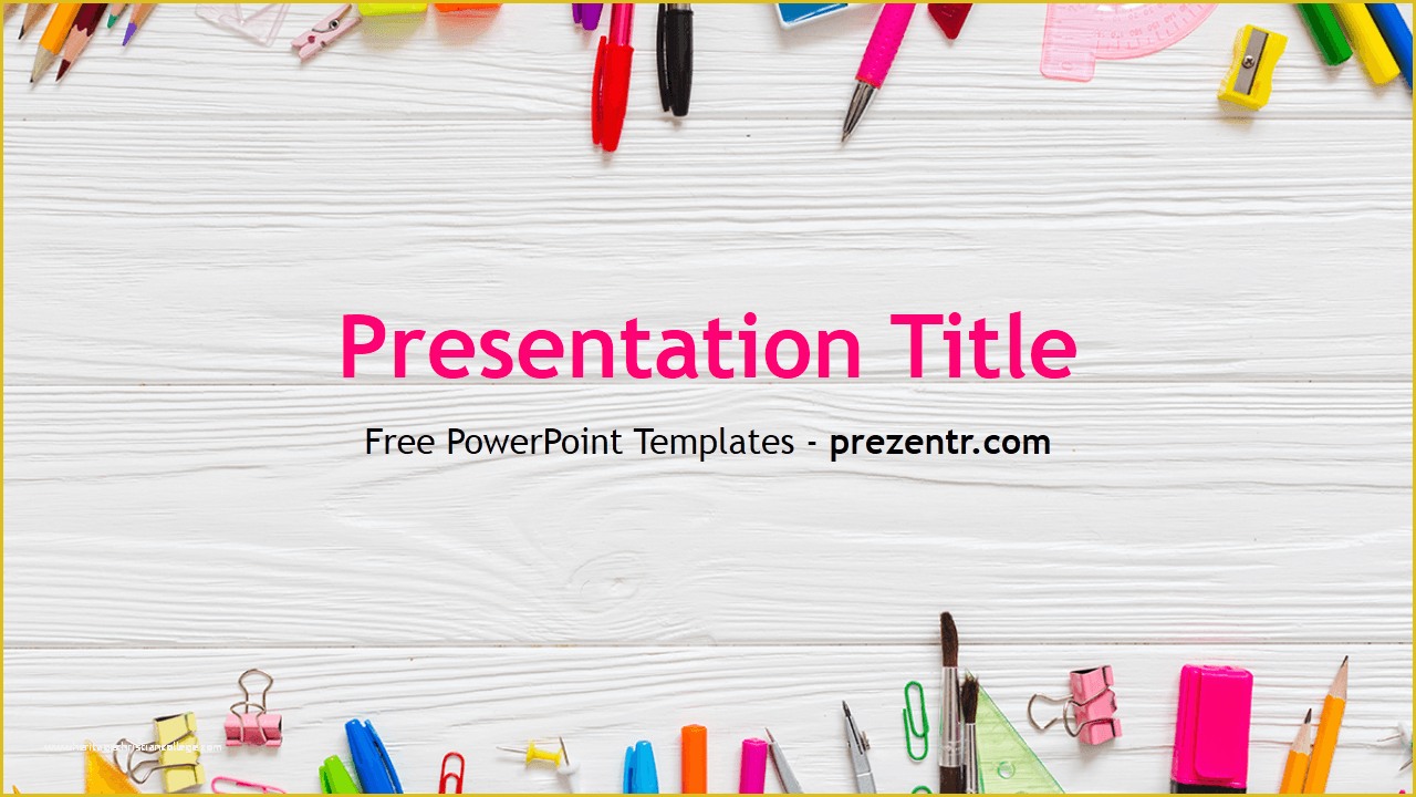 Free Powerpoint Templates Of Free School Powerpoint Template Prezentr Powerpoint