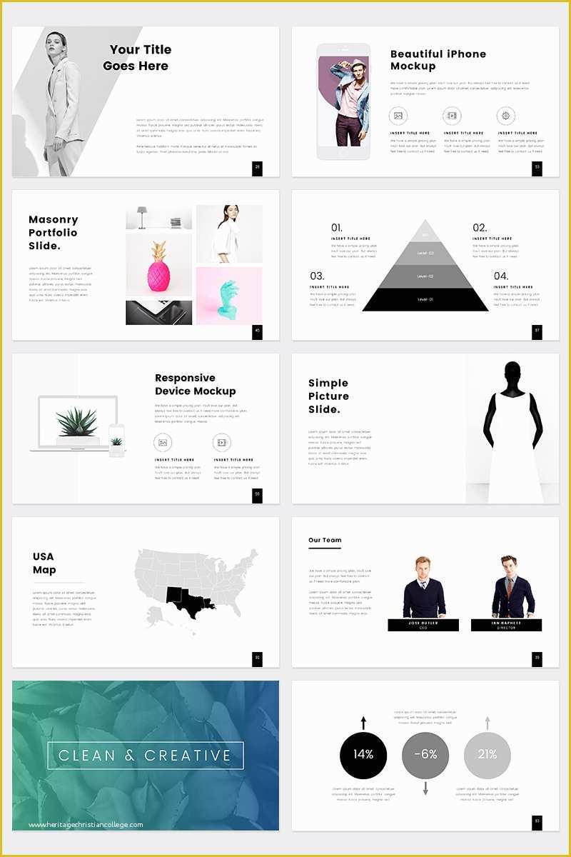 Free Ppt Powerpoint Templates Of Prothom Creative and Minimal Powerpoint Template