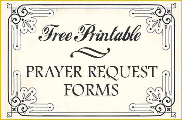 Free Prayer Card Template for Word Of Free Printable Prayer Request forms Time Warp Wife