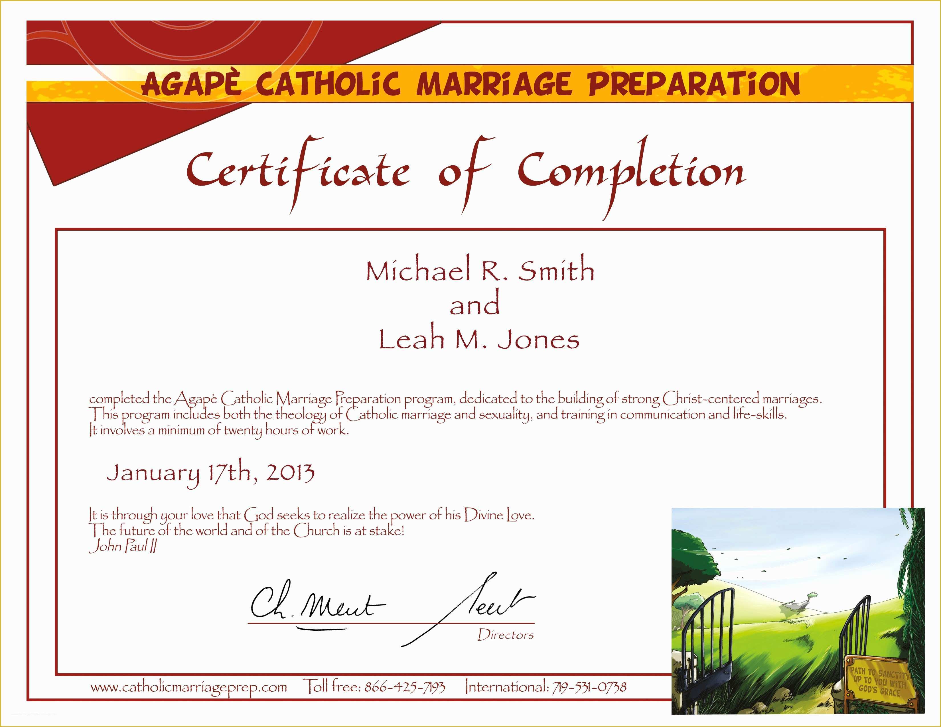 Free Premarital Counseling Certificate Of Completion Template Of Premarital Counseling Certificate Pletion Template