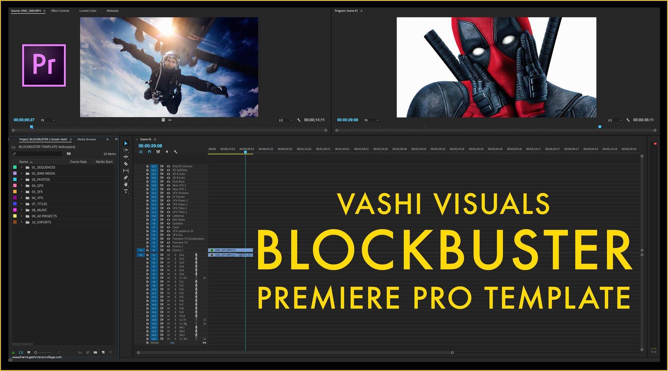 Free Premiere Pro Templates Of Free Premiere Pro Blockbuster Template [free Download