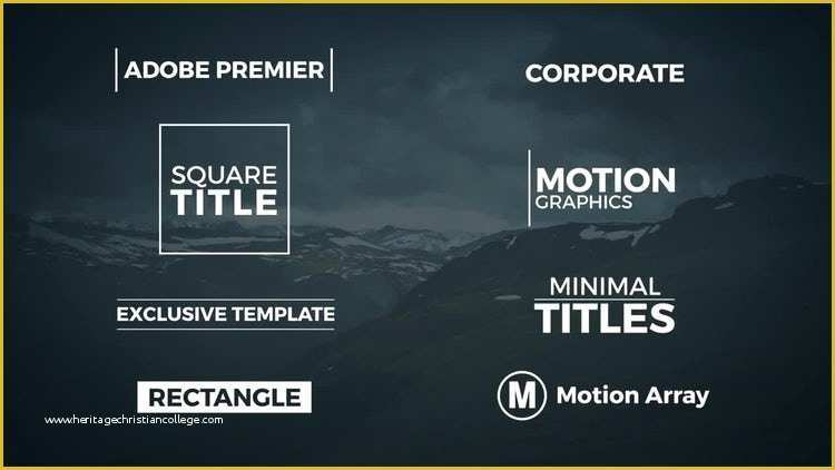 Free Premiere Pro Title Templates Of 8 Minimal Titles Premiere Pro Templates