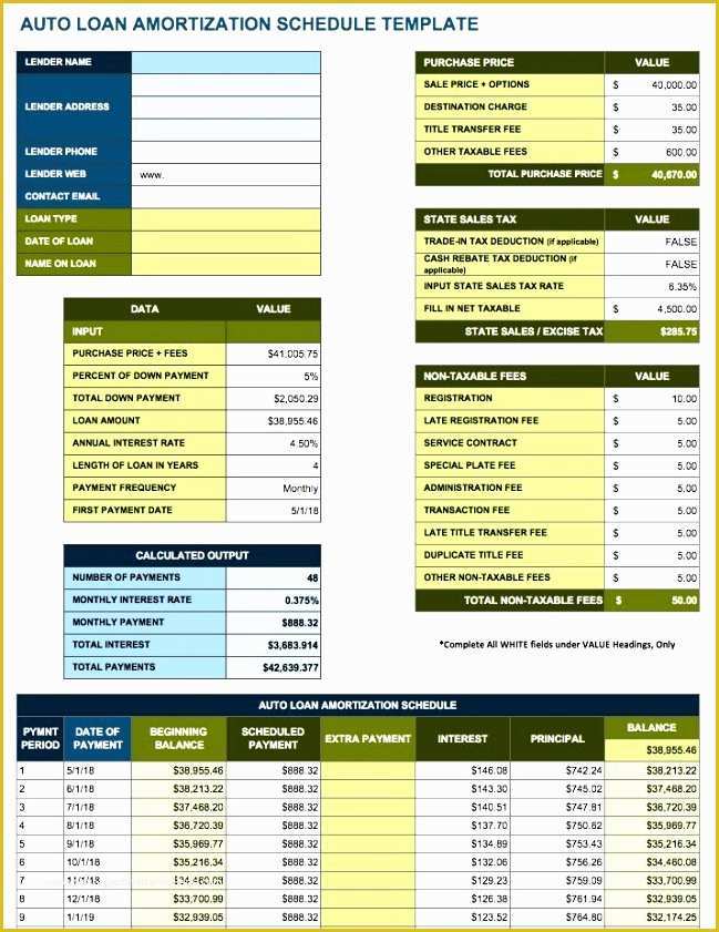 Free Prepaid Expense Schedule Excel Template Of 8 Amortization Schedule Excel Template Exceltemplates