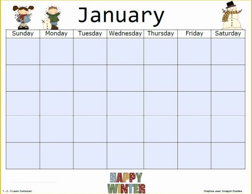 Free Preschool Calendar Templates 2018 Of Free Preschool Calendar Printables – Calendar Template 2018