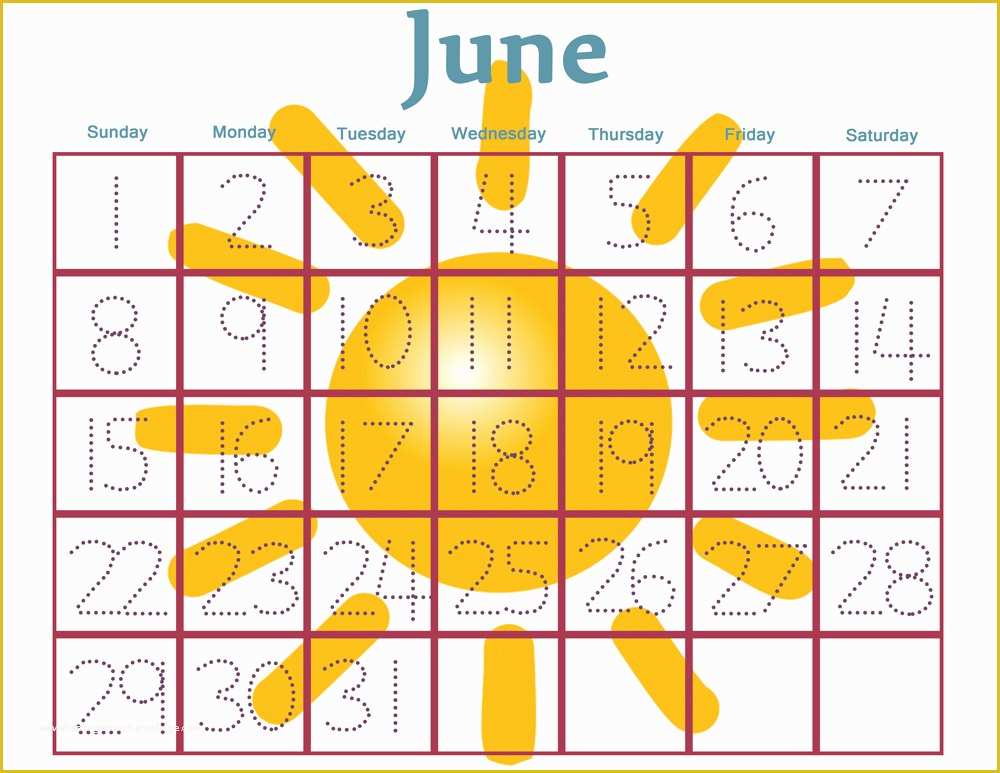 Free Preschool Calendar Templates 2018 Of Free Printable Calendar Numbers for Preschool Calendar