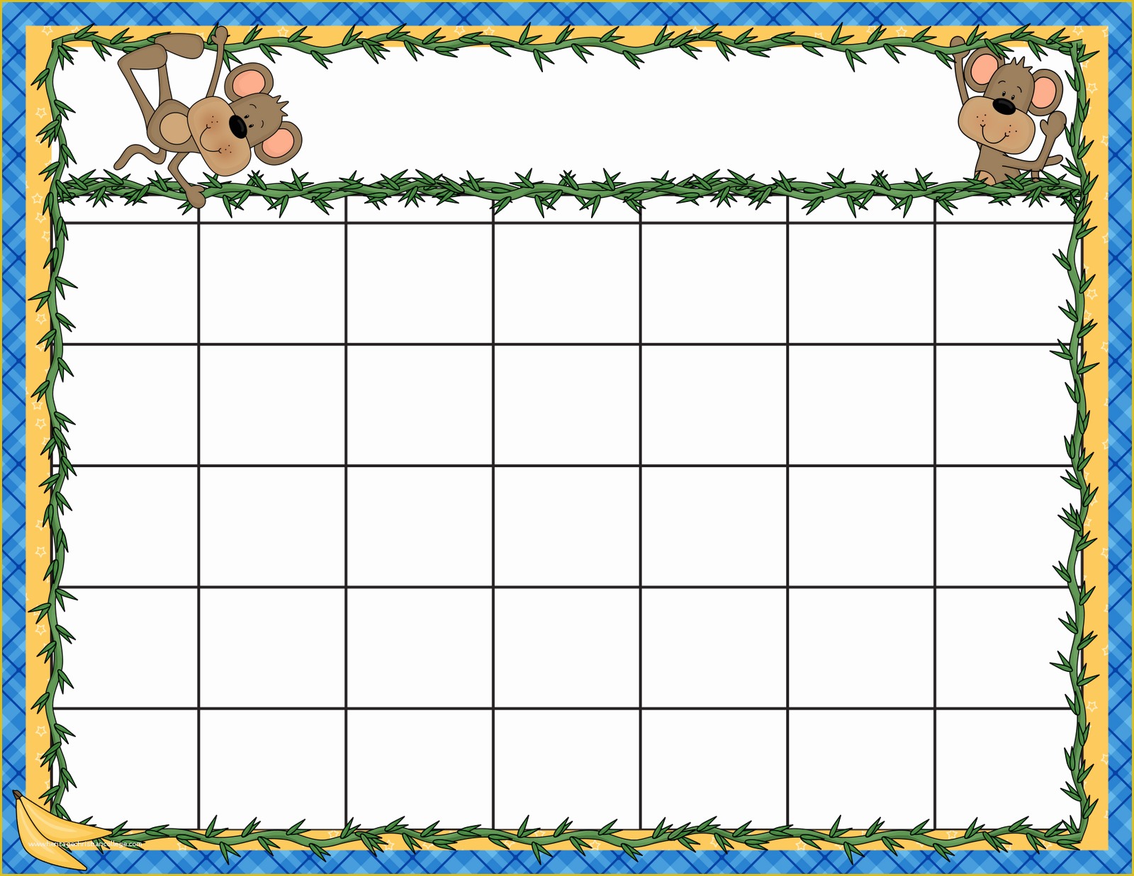 Calendar Template For Preschool