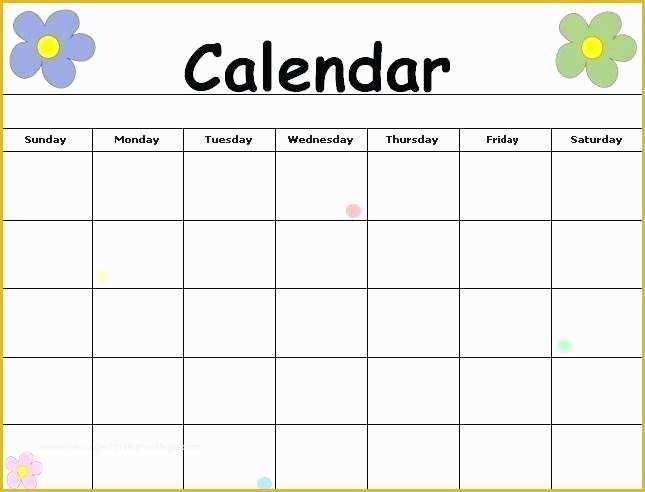 Free Preschool Calendar Templates 2018 Of Preschool Calendar Template Schedule Free Templates 2016