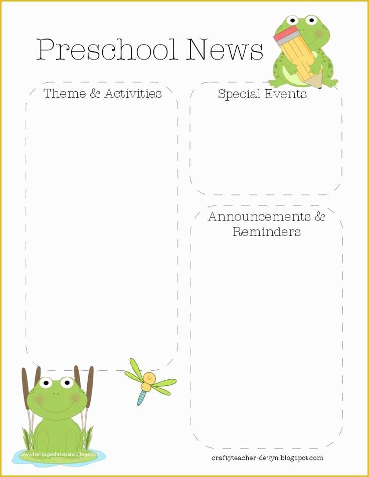 Free Preschool Newsletter Templates Of 17 Best Ideas About Preschool Newsletter Templates On