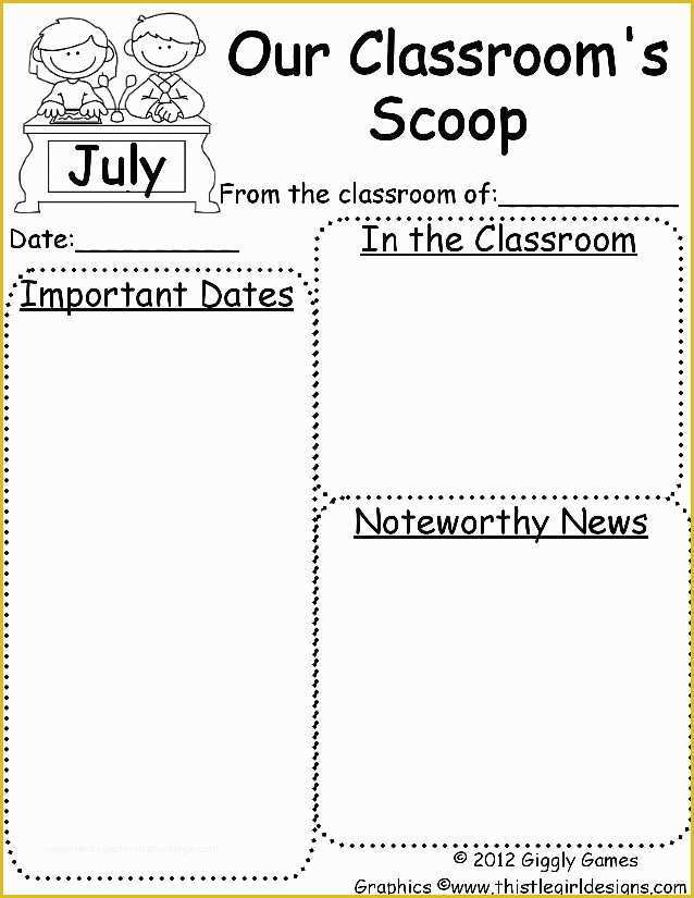 Free Preschool Newsletter Templates Of 25 Best Ideas About Kindergarten Newsletter On Pinterest