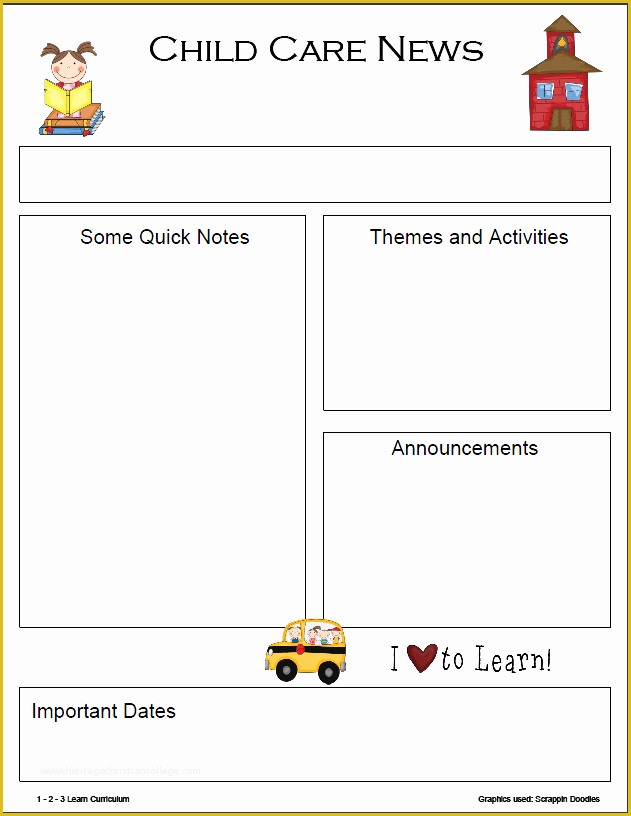 Free Preschool Newsletter Templates Of 8 Best Of Monthly Newsletter Template Printables