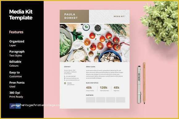 Free Press Kit Template Download Of 20 Media Kit Templates to Pitch Your Blog to Brands and