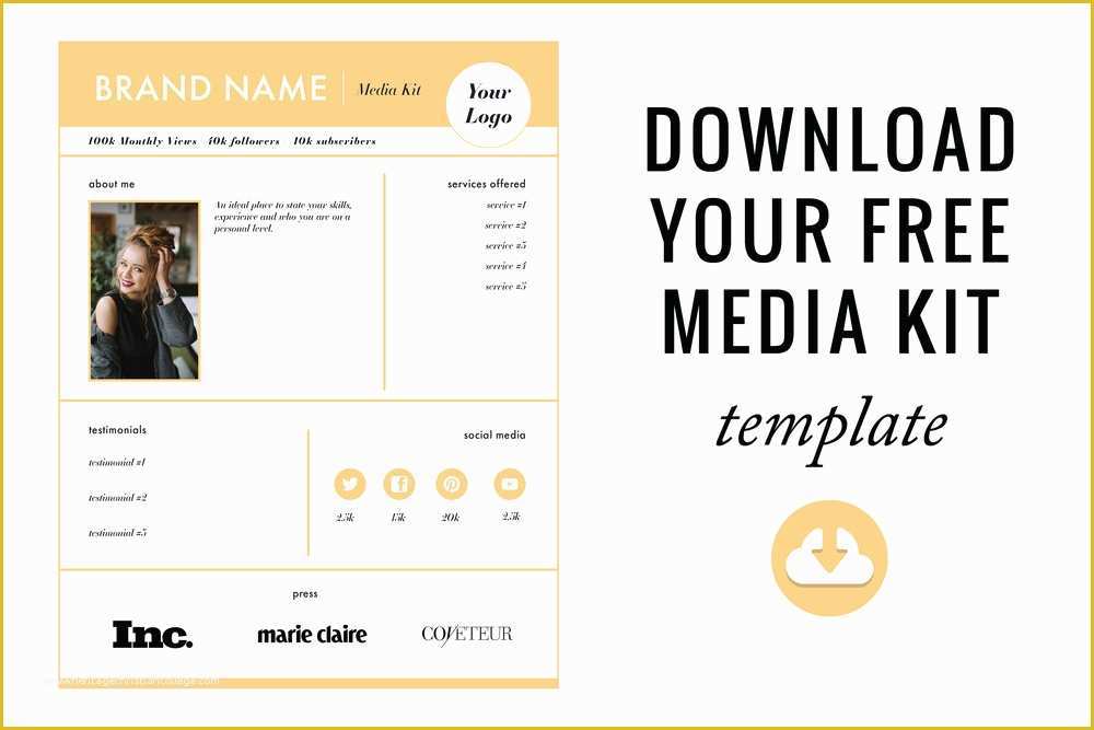 Free Press Kit Template Download Of How to Create the Perfect Media Kit Free Template — Blog