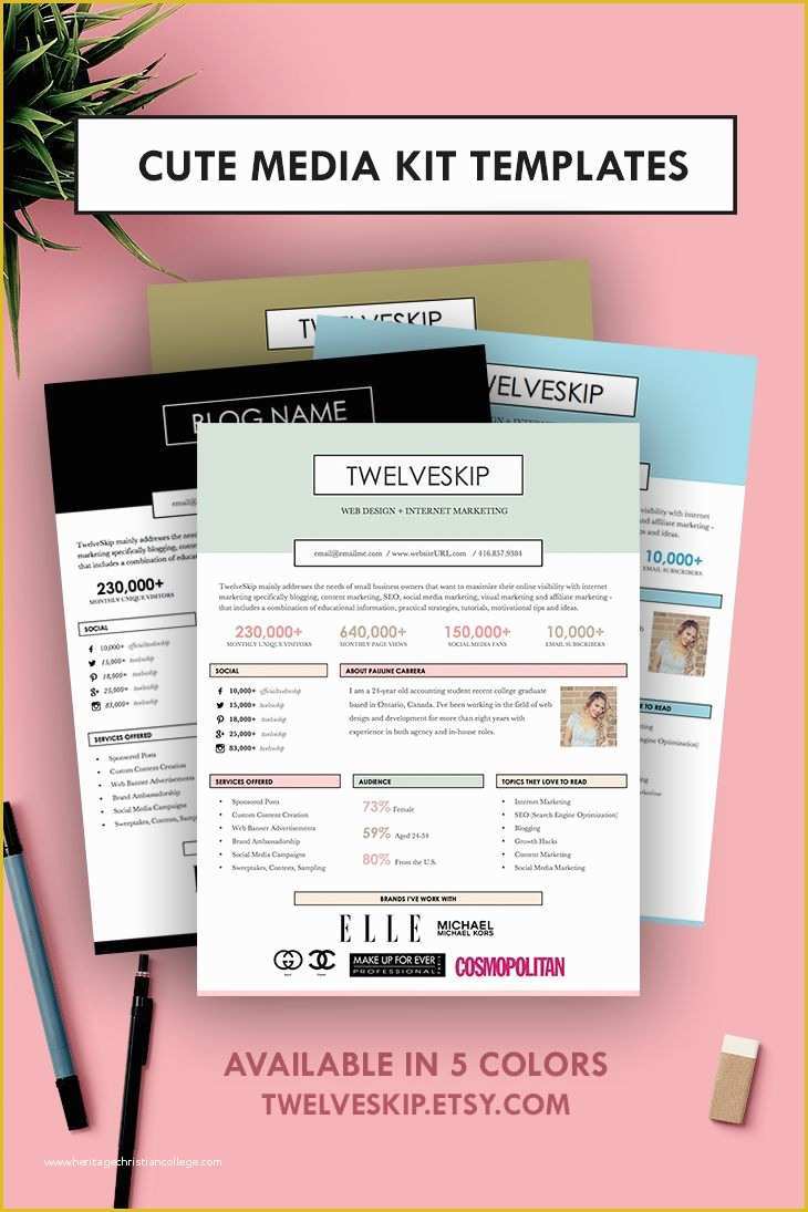 Free Press Kit Template Of 32 Best Media Kit Design Examples Images On Pinterest