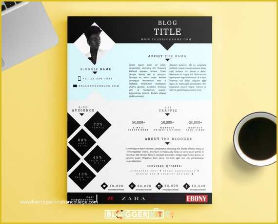 Free Press Kit Template Of E Page Media Kit Template Press Kit Template by Bloggerkitco