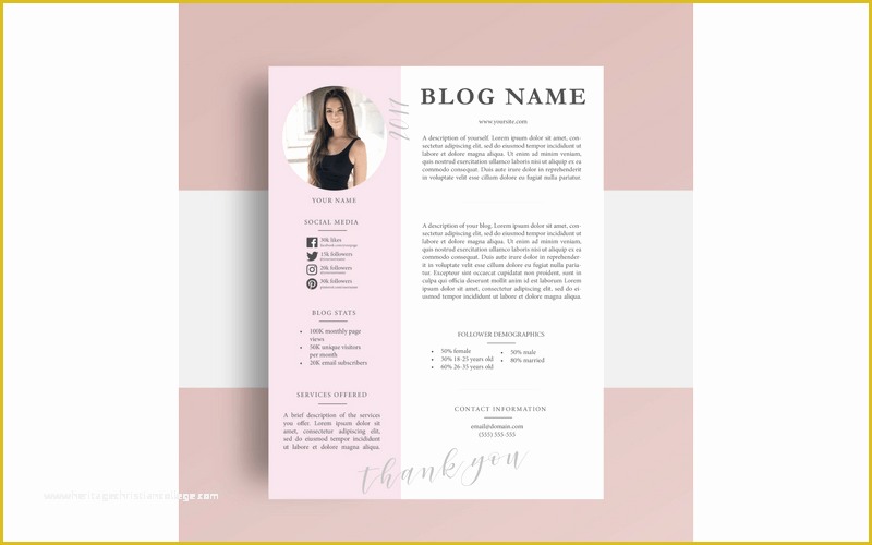 Free Press Kit Template Of Free Media Kit Template for Bloggers who Want to Work with
