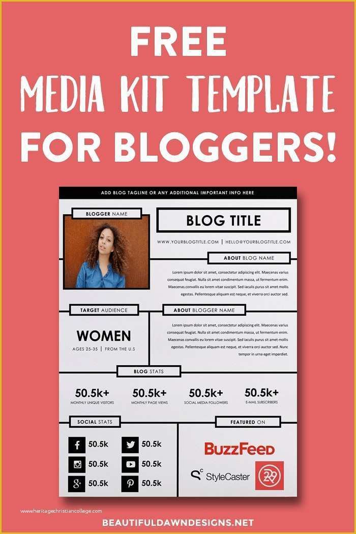 Free Press Kit Template Of Media Kit Template Free