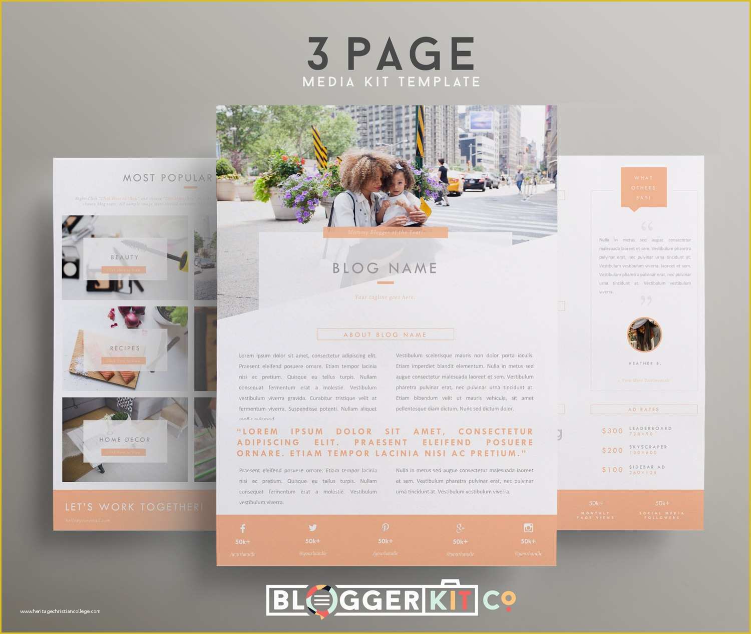 Free Press Kit Template Of Mommy Blogger Media Kit Template