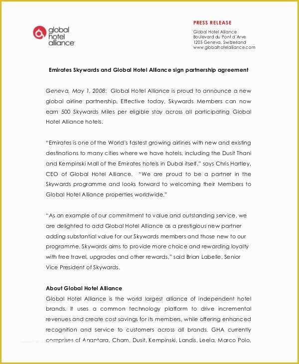 Free Press Release format Template Of 23 Press Release Template Free Sample Example format