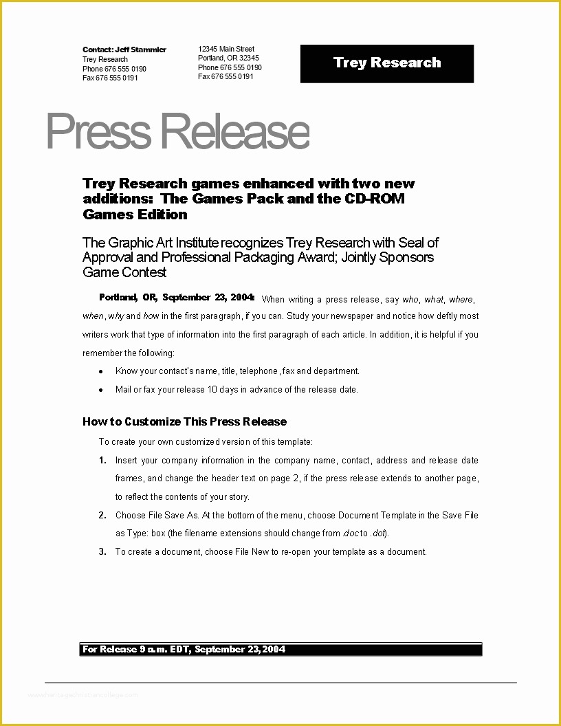 Free Press Release format Template Of Free Press Release Example New Game