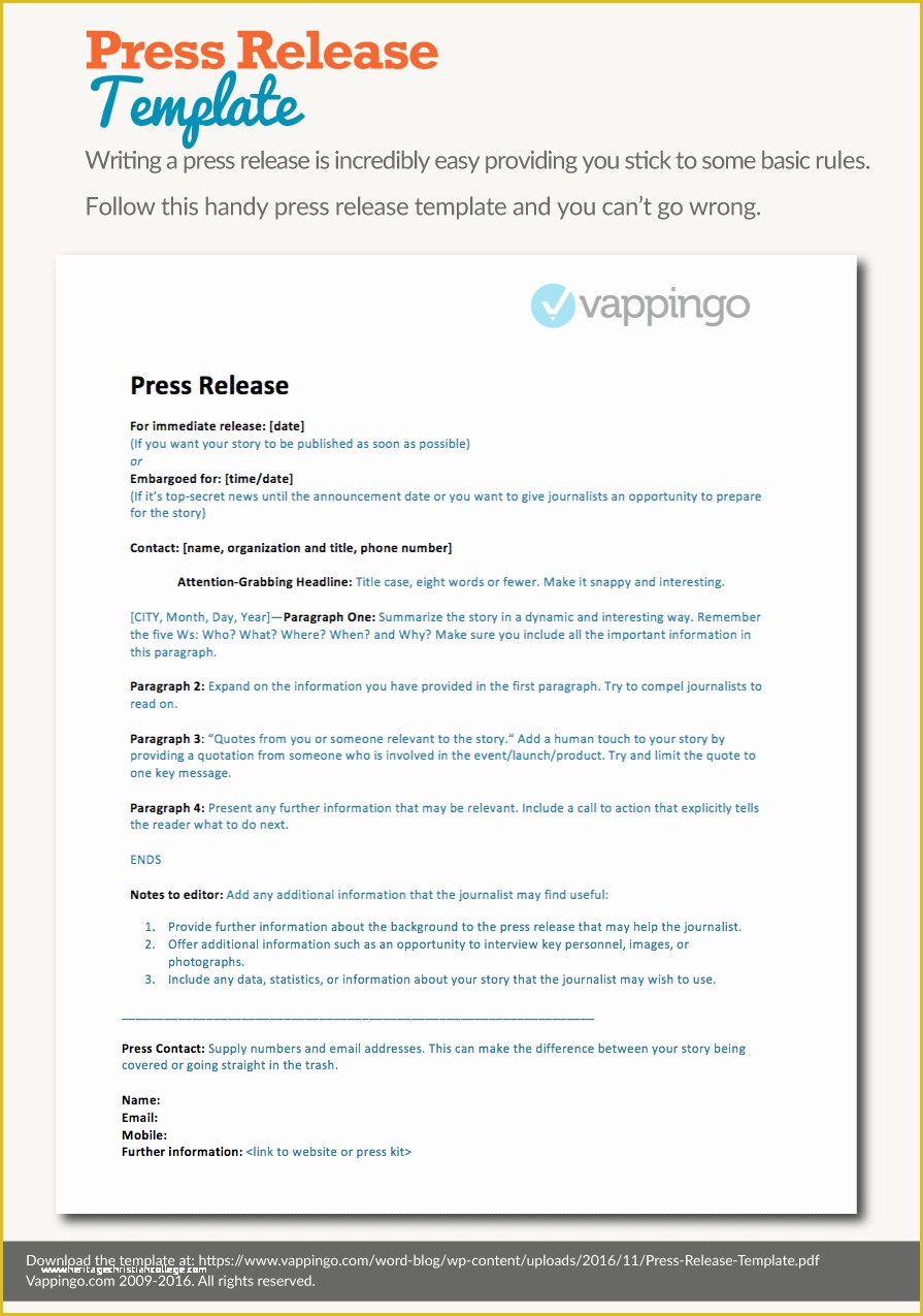 Free Press Release format Template Of Free Press Release Template Impress Journalists In Seconds