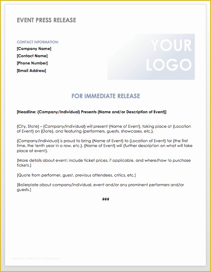 Free Press Release format Template Of Free Press Release Templates