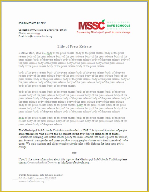 Free Press Release Template Of Day Four the Day Of tomorrow Davis Designs