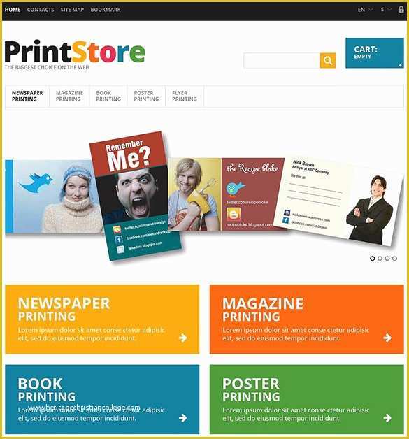 Free Prestashop Email Templates Of 5 Print Shop Prestashop themes & Templates