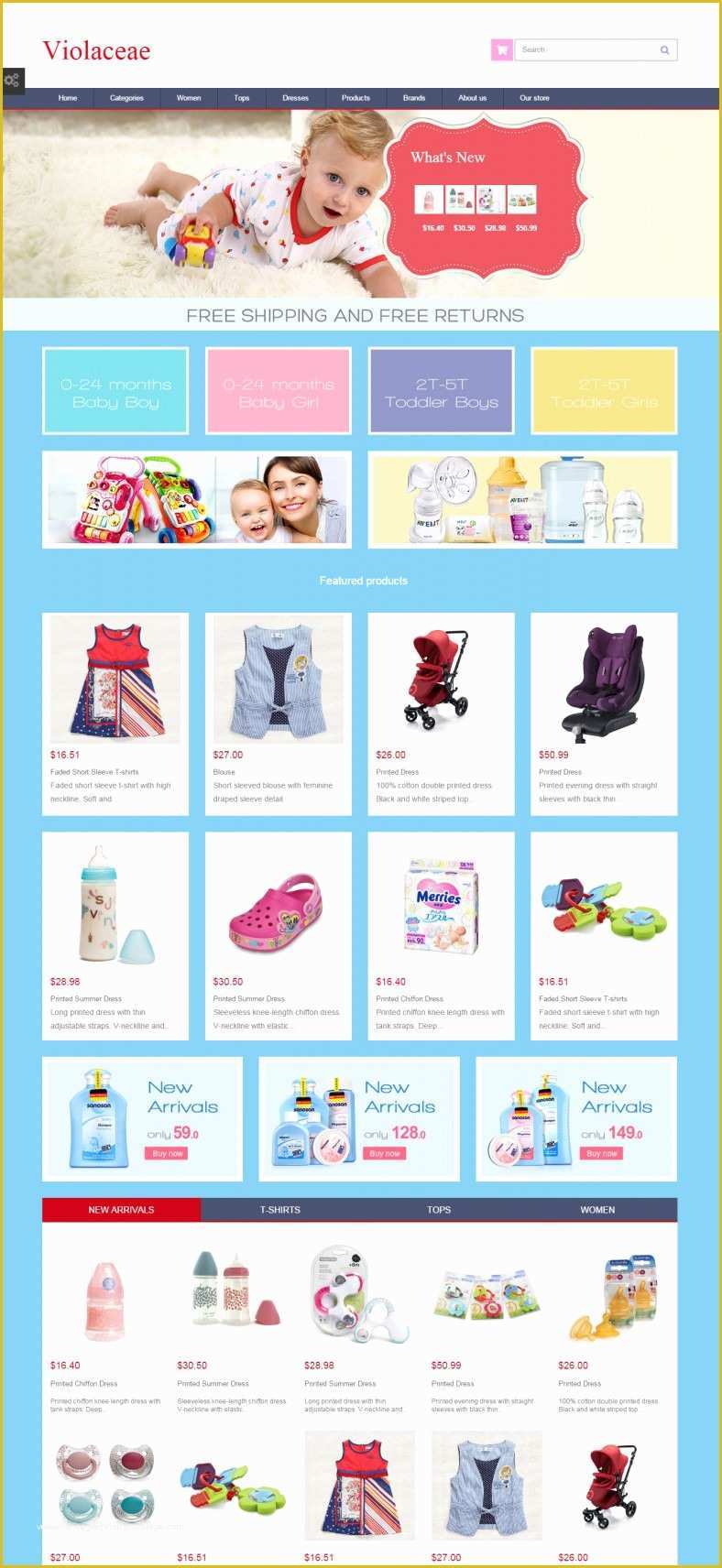 Free Prestashop Email Templates Of Baby Store Prestashop Website Templates & themes