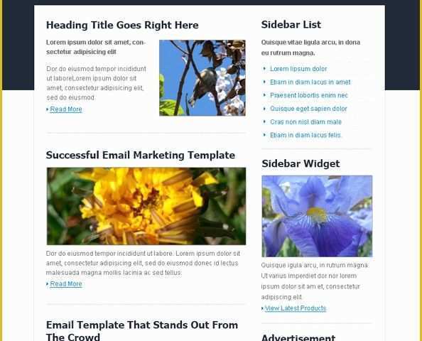 Free Prestashop Email Templates Of Modern HTML Email Template Free Mail Templates