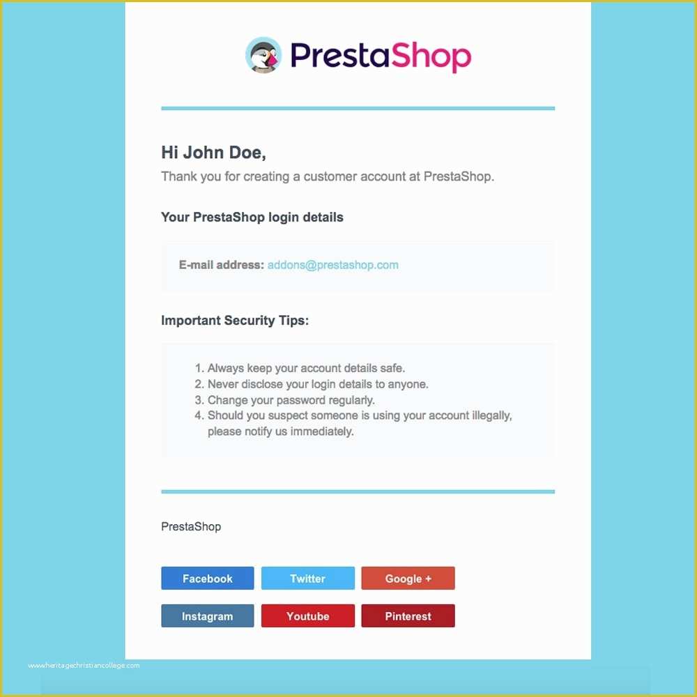 Free Prestashop Email Templates Of Template Di E Mail Reattive Per Prestashop Prestashop Addons