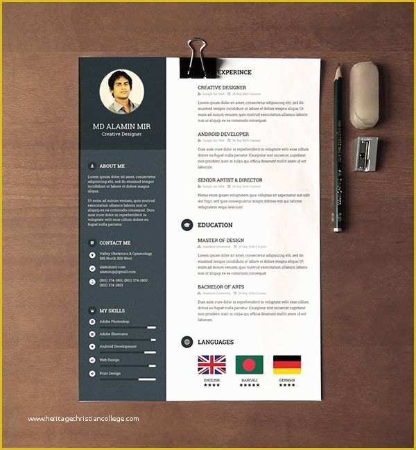 Free Pretty Resume Templates Of 30 Free & Beautiful Resume Templates to Download