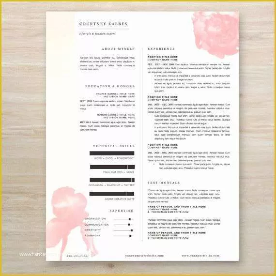 Free Pretty Resume Templates Of 35 Best Images About Resumes On Pinterest