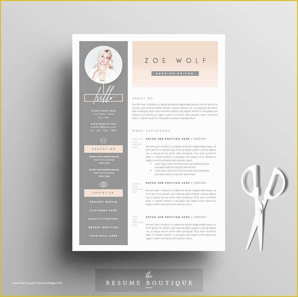 Free Pretty Resume Templates Of Resume Template 5pages