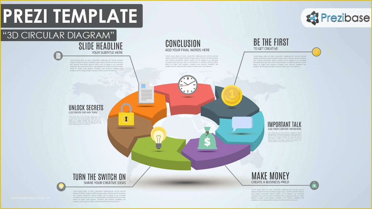 Free Prezi Templates Of Infographic & Diagram Prezi Templates