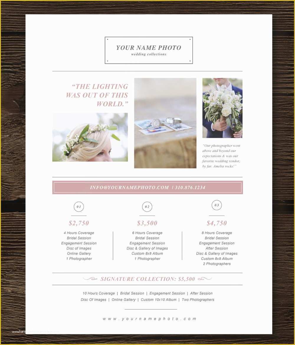 Free Pricing Template for Photographers Of Graphy Pricing Guide Template Laurel