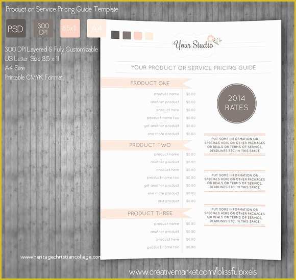 Free Pricing Template for Photographers Of Modern Graphy Price List Template Deals