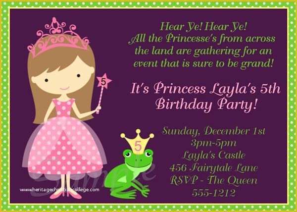 Free Princess Tiana Invitation Template Of Free Princess and the Frog Invitation – orderecigsjuicefo