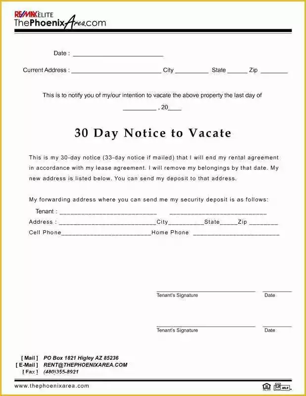 Free Printable 30 Day Eviction Notice Template Of 30 Day Eviction Notice Template