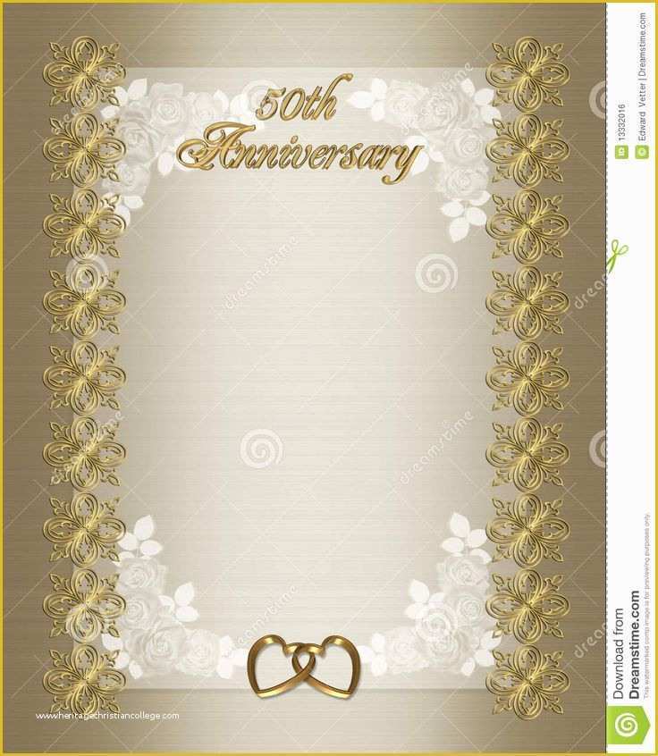 Free Printable 50th Wedding Anniversary Invitation Templates Of 1000 Ideas About Anniversary Verses On Pinterest
