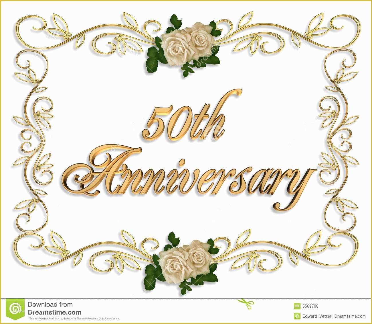 Free Printable 50th Wedding Anniversary Invitation Templates Of 50th Anniversary Invitation Backgrounds