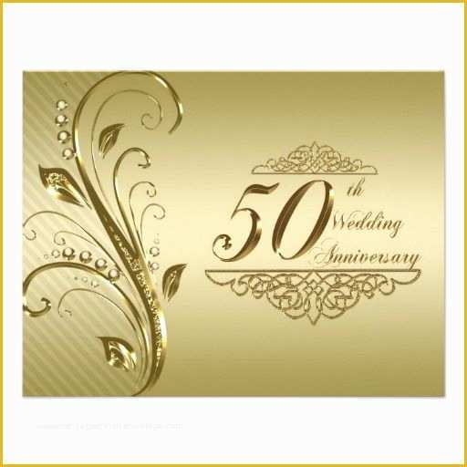 Free Printable 50th Wedding Anniversary Invitation Templates Of 51 Best Images About 50th Anniversary On Pinterest