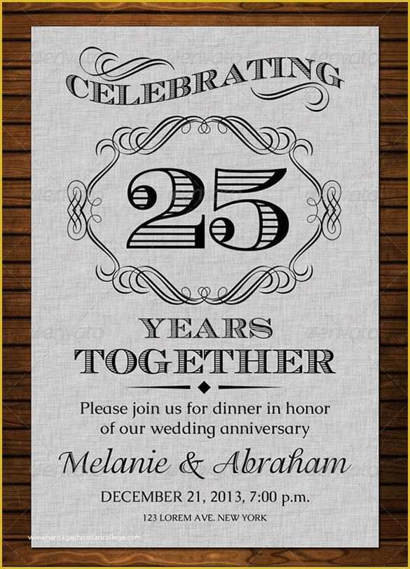 Free Printable 50th Wedding Anniversary Invitation Templates Of Anniversary Card Templates – 12 Free Printable Word Pdf