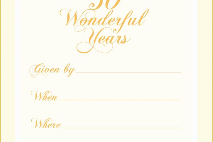 Free Printable 50th Wedding Anniversary Invitation Templates Of Anniversary Invitation Templates Free Printable