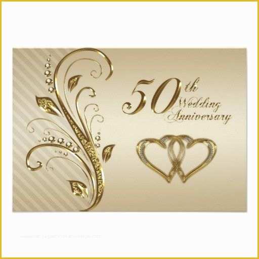Free Printable 50th Wedding Anniversary Invitation Templates Of Free Printable 50th Anniversary Invitations