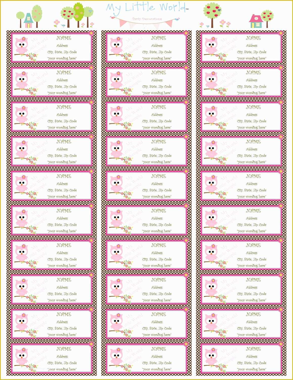 Free Printable Address Label Templates Of 75 And Arepatible With Avery 